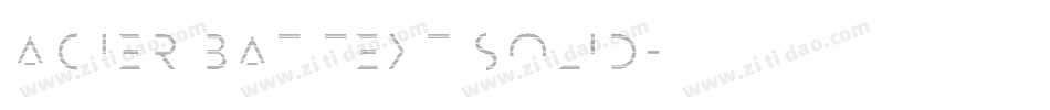 Acier BAT Text Solid字体转换